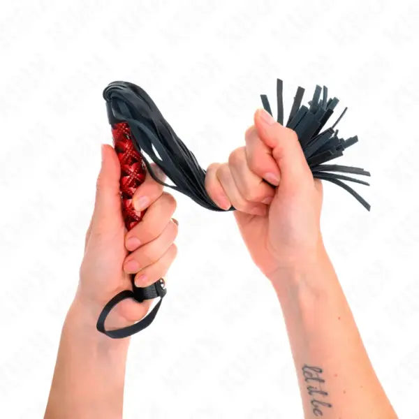 KINK - Látigo con Patrón de Diamante 40 cm para Placer y Control - Imagen 4