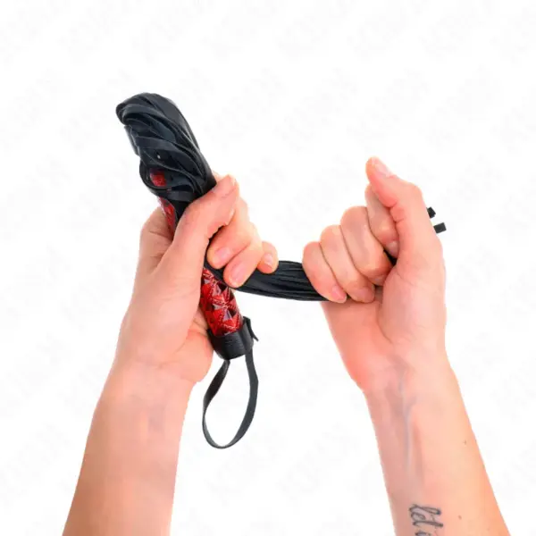 KINK - Látigo con Patrón de Diamante 40 cm para Placer y Control - Imagen 5