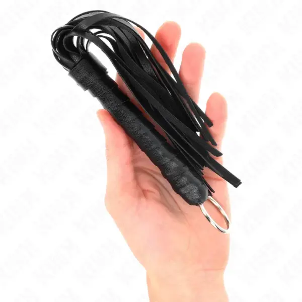 KINK - Látigo Simple Mini Negro 28 cm - Placer y Control en tus Juegos - Imagen 2