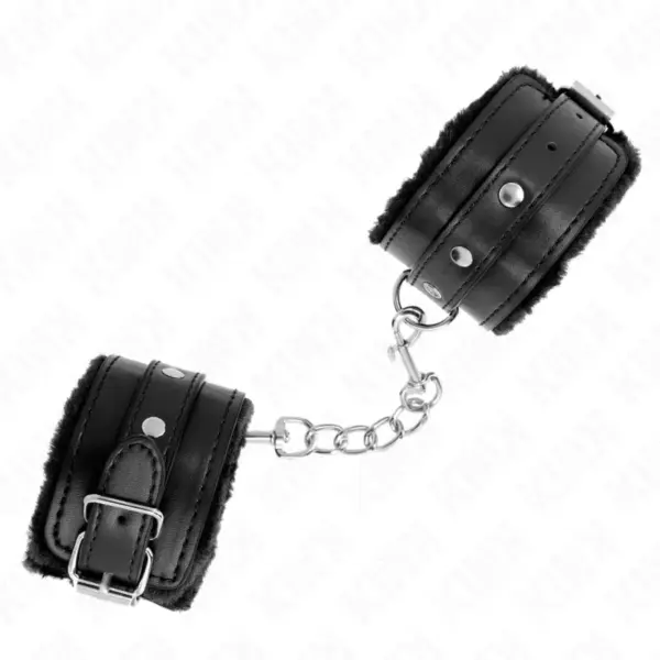 KINK - Muñequera forrada premium negra con correa ajustable - Imagen 2