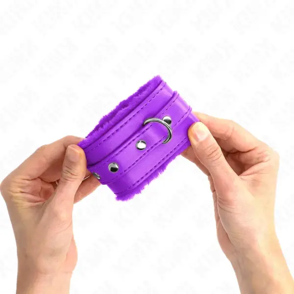 KINK - Muñequera Forrada Premium Violeta con Correa Violeta Ajustable - Imagen 3