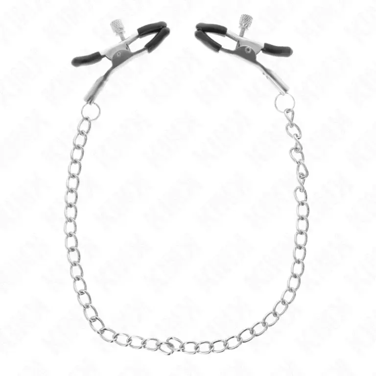 KINK - Pinzas para Pezones con Cadena Fina 30 cm