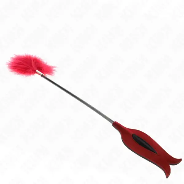 KINK - Plumas para Cosquillas con Paleta Forma de Rosa 38 cm - Imagen 3
