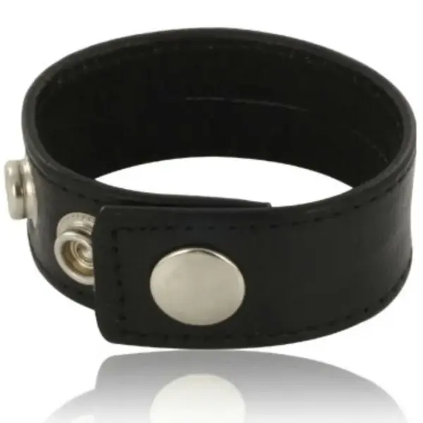 LEATHER BODY - Correa de cuero ajustable para pene negro
