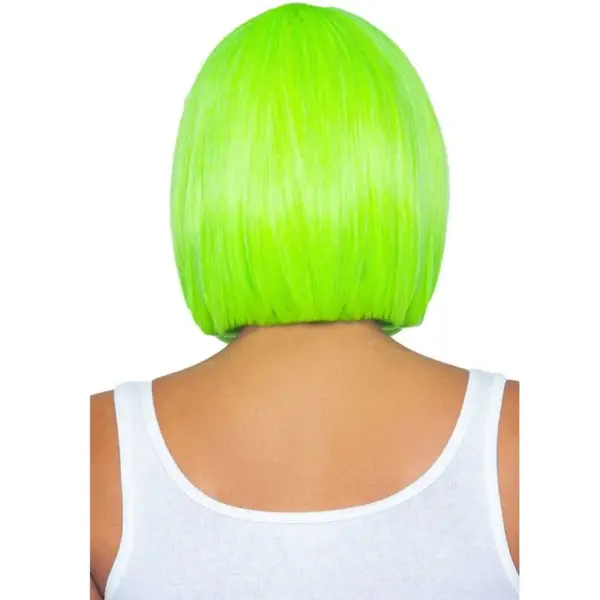 Leg Avenue - Peluca Bob Fluorescente Verde Neon - Imagen 2