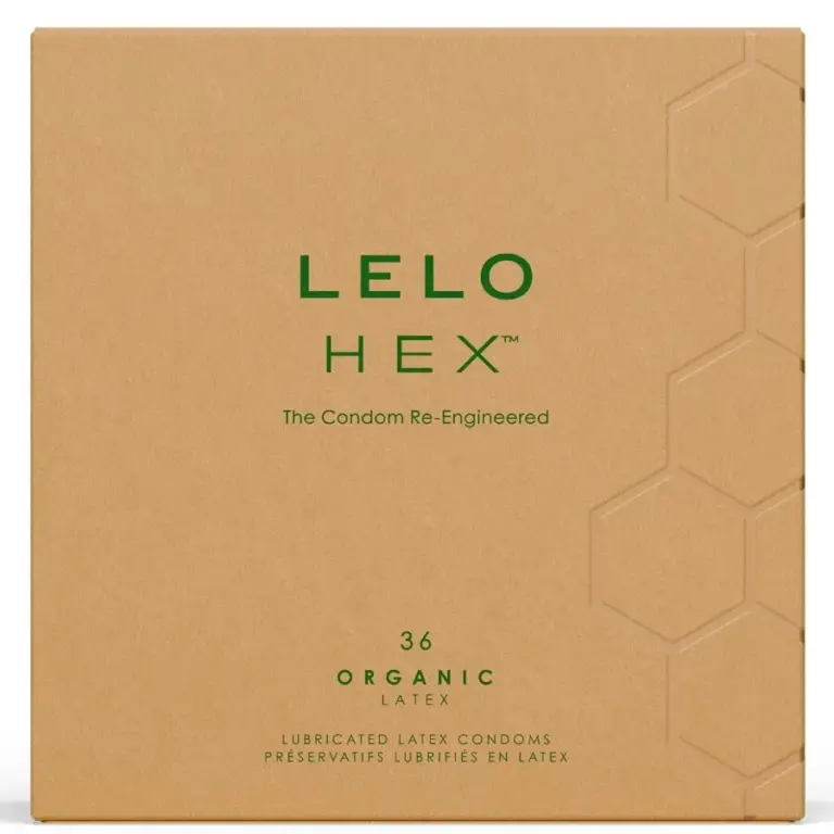 LELO HEX™ Organic - Preservativo ecológico de lujo en caja de 36 uds