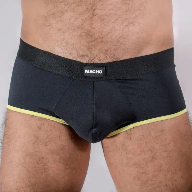 Macho - Calzoncillo Brief Dark Amarillo L para hombres confortables