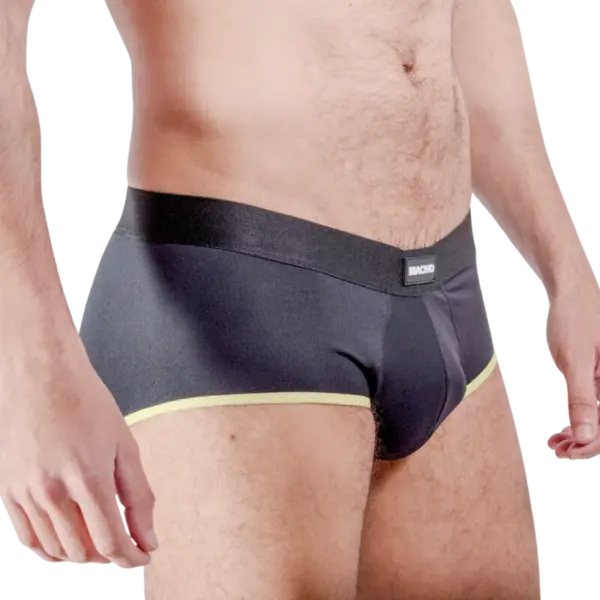 Macho - Calzoncillo Brief Dark Amarillo L para hombres confortables - Imagen 2