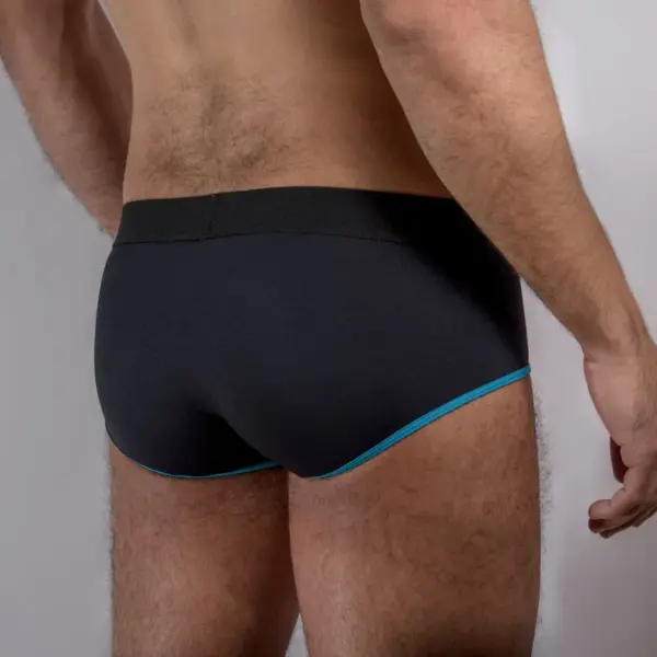 MACHO - Calzoncillo Brief Dark Azul L para Hombre con Realce - Imagen 3
