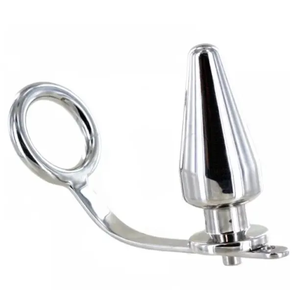 Metal Hard - Anillo de Acero con Plug Anal 45 x 45mm