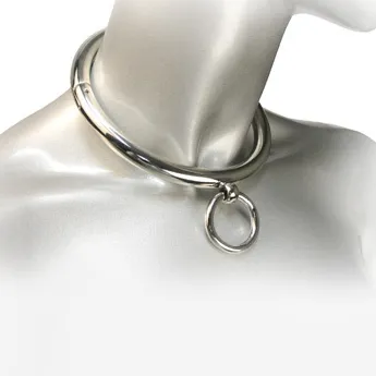 METAL HARD - BDSM Collar con Argolla de 10 cm para Placer Intenso