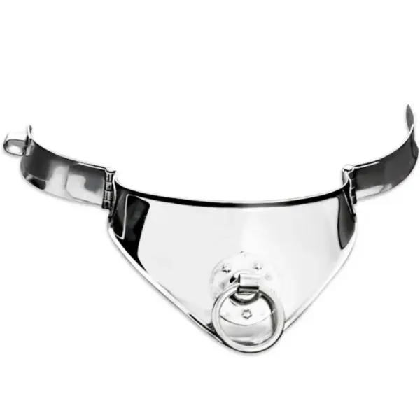 Metal Hard - Collar restricción con anilla y candado 12.5 cm - Imagen 2