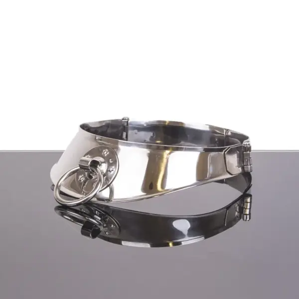 Metal Hard - Collar Restringidor con Anilla para Juegos Fetiches - Imagen 2