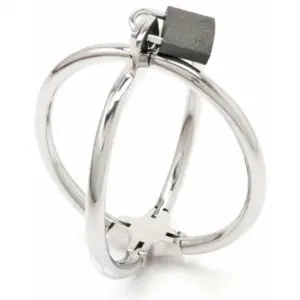 METAL HARD - Criss Cross Esposas Restricciones de Acero Inoxidable