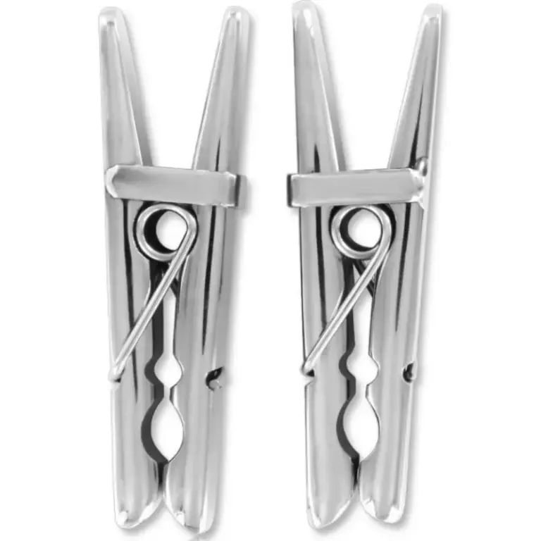 Metal Hard - Pinzas metálicas para pezones con diseño juguete erótico