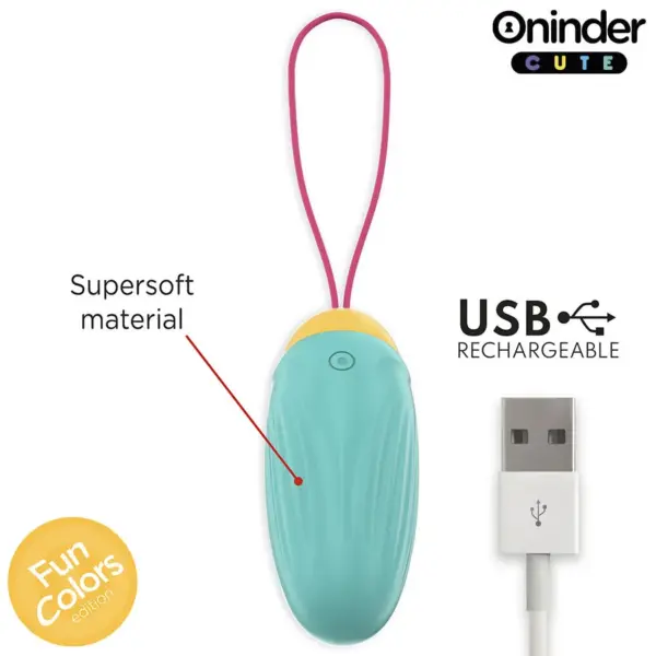 ONINDER CUTE - Huevo Vibrador con Control Remoto y Movimiento en Ondas - Imagen 7
