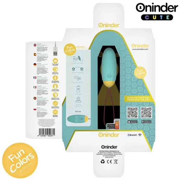 ONINDER CUTE - Huevo Vibrador con Control Remoto y Movimiento en Ondas - Imagen 8