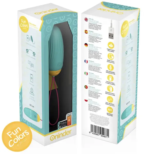 ONINDER CUTE - Huevo Vibrador con Control Remoto y Movimiento en Ondas - Imagen 9