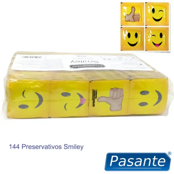 Pasante - Preservativo Smiley Bolsa 144 Unidades - Imagen 3