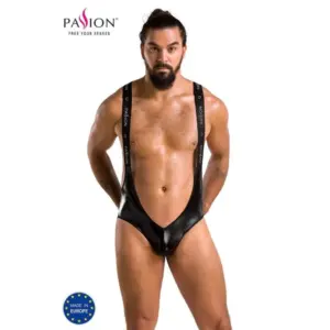PASSION - Body Bruno Negro L/XL: Lencería Erótica de Alta Calidad