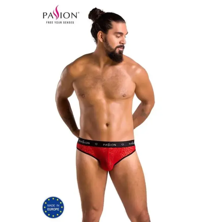 PASSION - Slip Mike Rojo S/M - Lencería Erótica para Hombres