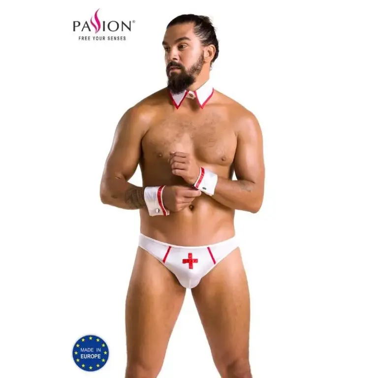 PASSION - Slip Gregory Blanco S/M - Lencería Erótica Premium