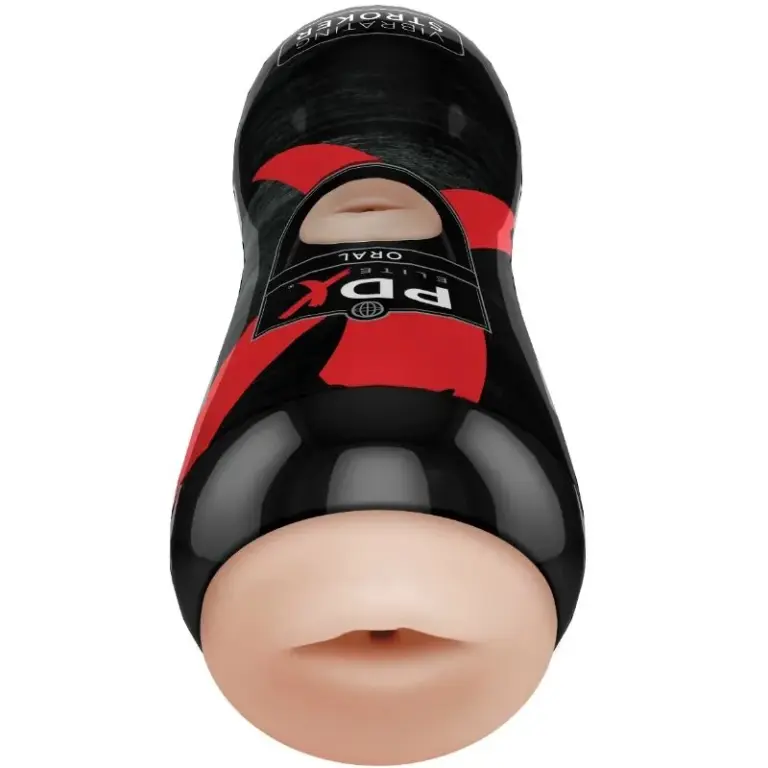 PDX ELITE - Masturbador con vibración boca para el placer masculino