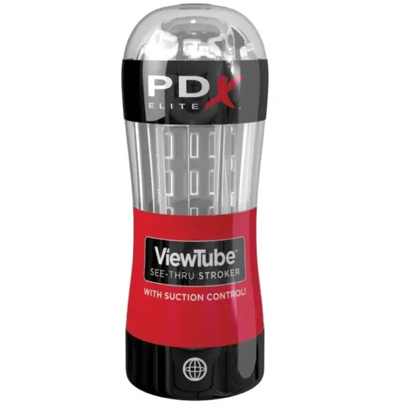 PDX ELITE - Masturbador Stroker ViewTube Control Ondas Estimuladoras Transparente - Imagen 2