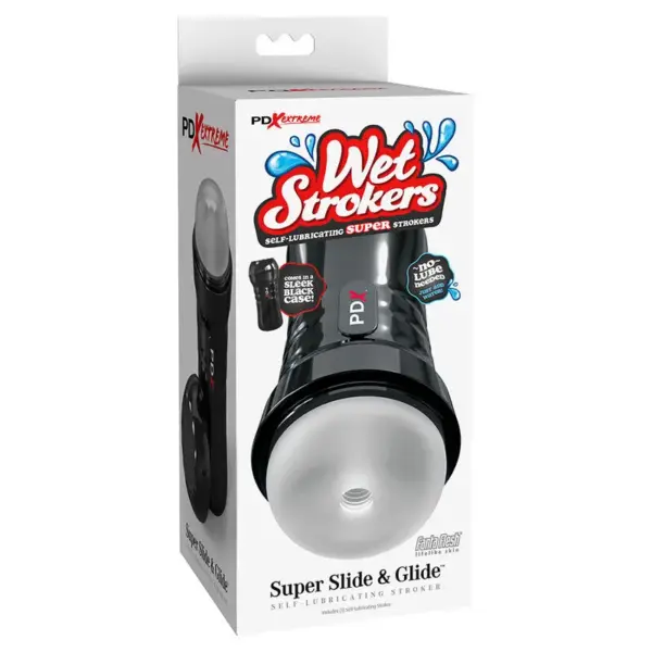 PDX EXTREME - Slide & Glide Masturbador Autolubricante Transparente - Imagen 5