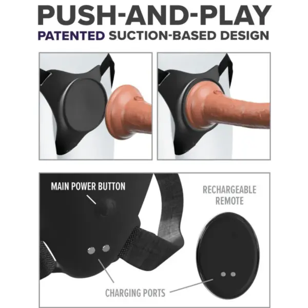 Pipedreams - Body Dock G-Spot Pro Harness con Vibración - Imagen 4