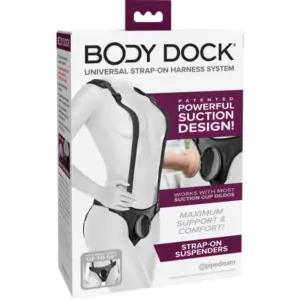 Pipedreams - Body Dock Strap-On Suspenders para una Experiencia Erótica Sin Complicaciones