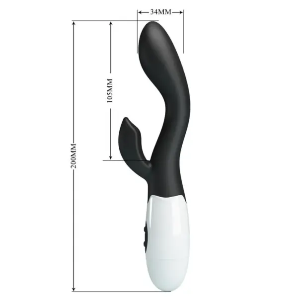 Pretty Love - Vibrador Punto G Negro con Potentes Vibraciones - Imagen 7