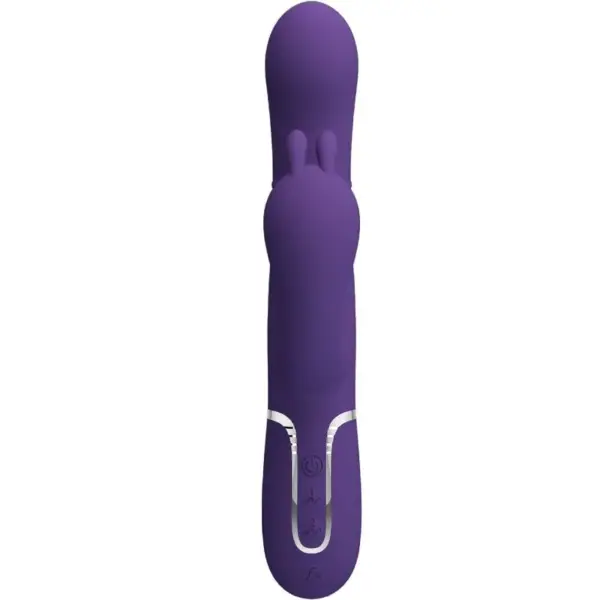 Pretty Love - Vibrador rabbit morado 4 en 1 con estimulador anal - Imagen 2