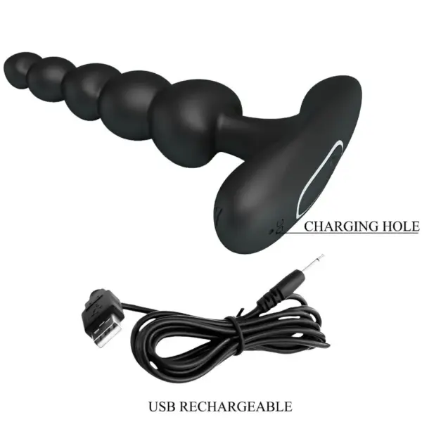 Pretty Love - Corban Vibrador Anal 10 Vibraciones Negro - Imagen 8