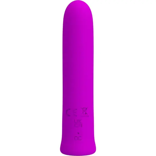 PRETTY LOVE - CURTIS MINI VIBRADOR SUPER POWER 12 VIBRACIONES SILICONA VIOLETA - Imagen 3