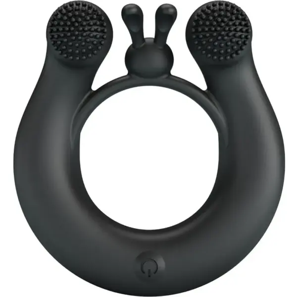Pretty Love - Anillo vibrador y estimulador de clítoris negro