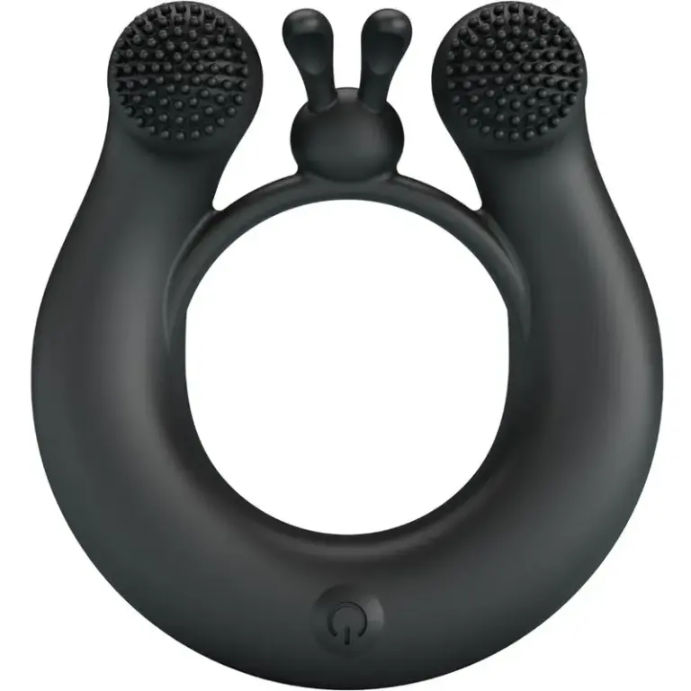 Pretty Love - Anillo vibrador y estimulador de clítoris negro