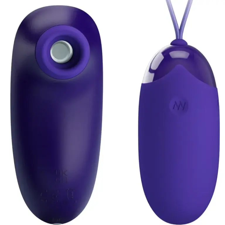 Pretty Love - Estimulador y Huevo Portátil Morado
