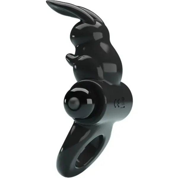 Pretty Love - Anillo vibrador rabbit negro con 10 vibraciones - Imagen 2