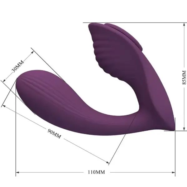 Pretty Love - Vibrador masajeador con app gratuita morado - Imagen 5