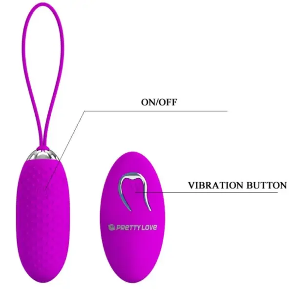 Pretty Love - Huevo vibrador control remoto con 12 modos de vibración - Imagen 5