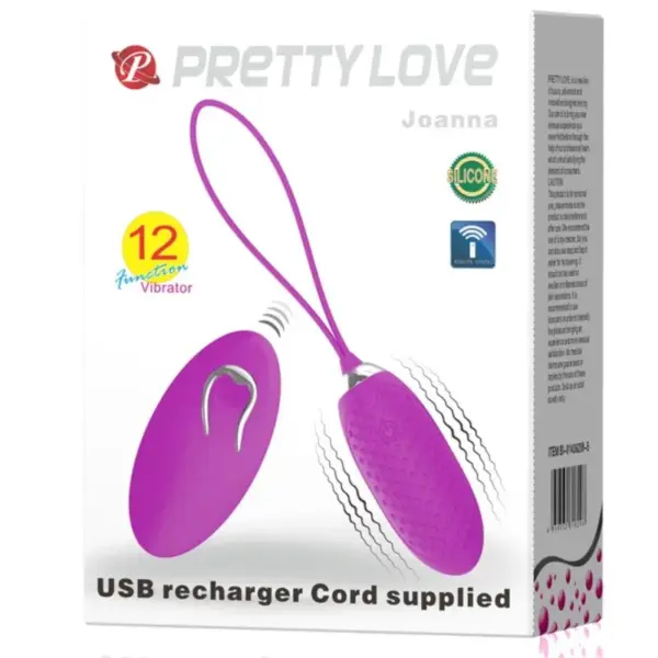 Pretty Love - Huevo vibrador control remoto con 12 modos de vibración - Imagen 8