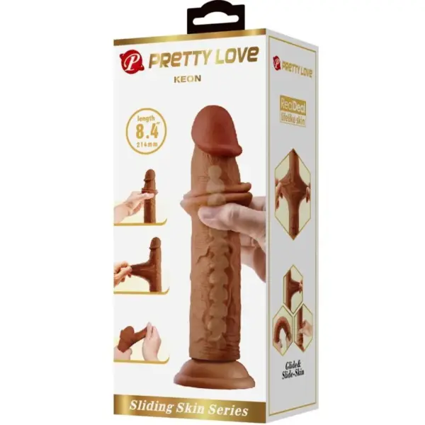 Pretty Love - Keon Dildo Realístico 21 cm Mulato - Imagen 7