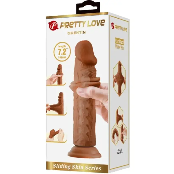 Pretty Love - Dildo Realístico Mulato 18 cm Quentin - Imagen 6