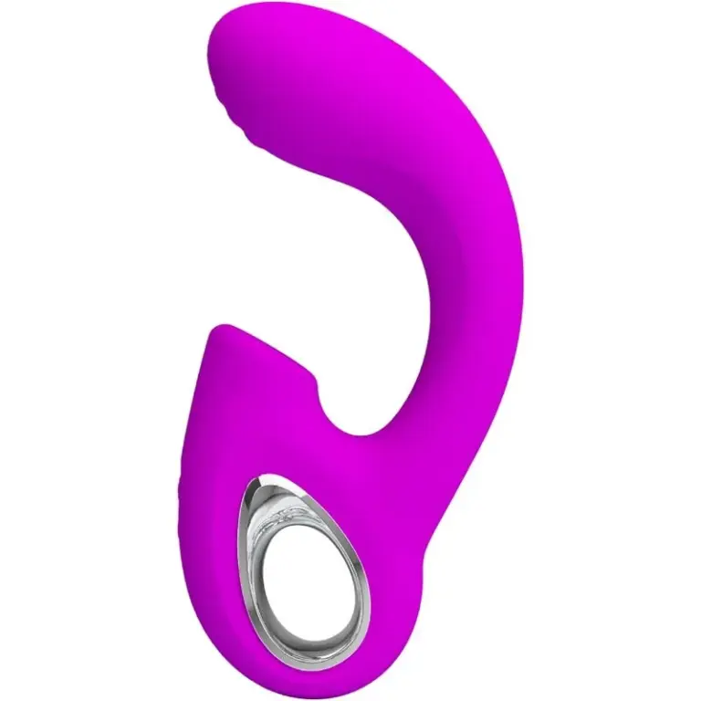 Pretty Love - Vibrador punto G con estimulador clítoris morado