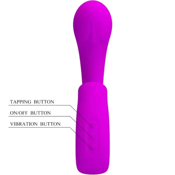 Pretty Love - Vibrador punto G con estimulador clítoris morado - Imagen 4