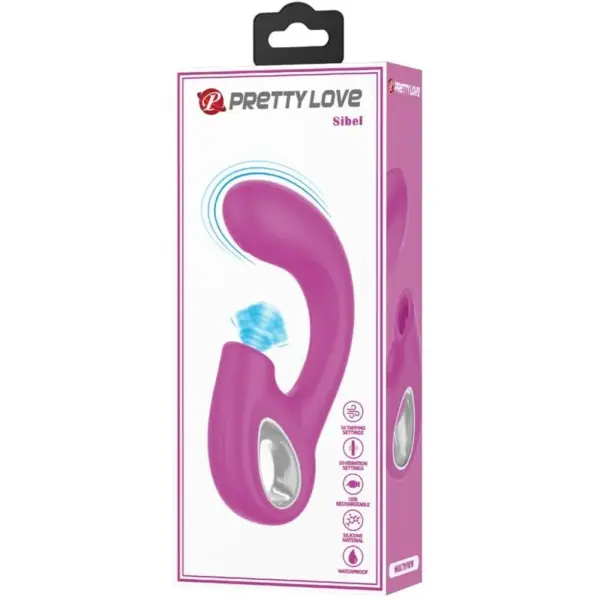 Pretty Love - Vibrador punto G con estimulador clítoris morado - Imagen 7