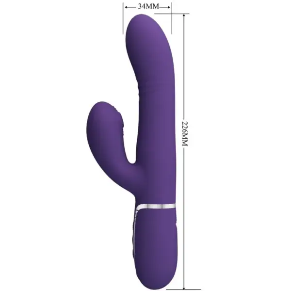 Pretty Love - Vibrador rabbit multifunción morado - Imagen 2