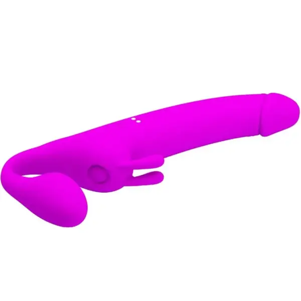 Pretty Love - Dildo strap-on sin arnés 10 vibraciones morado - Imagen 4