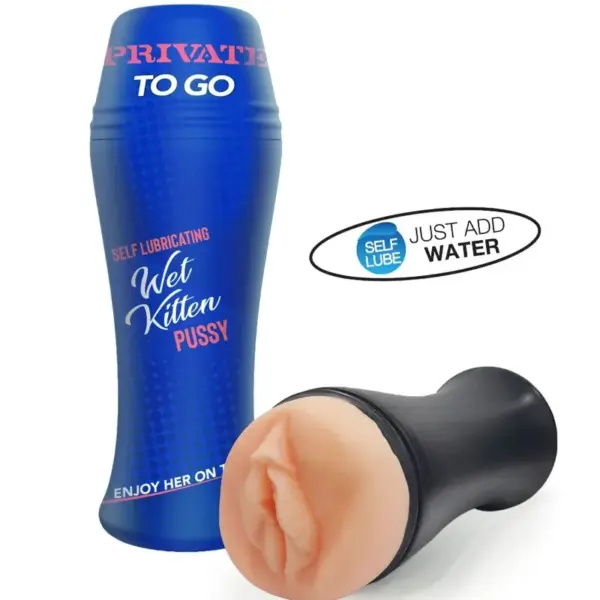PRIVATE - Masturbador Wet Kitten Self Lube To Go para Placer Instantáneo